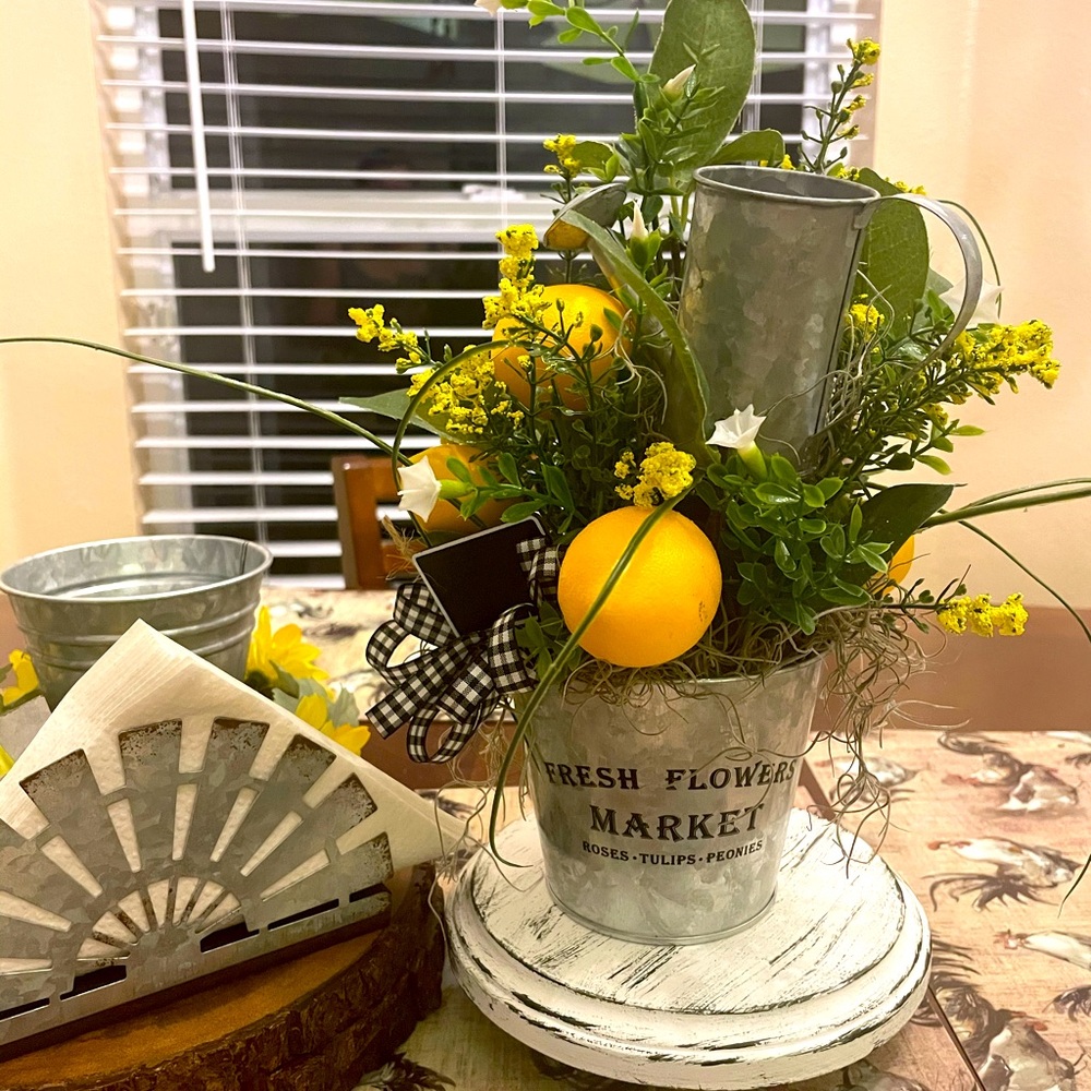 Lemon Decor Floral Arrangement